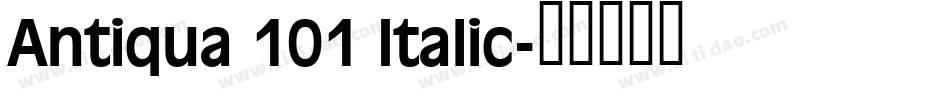 Antiqua 101 Italic字体转换